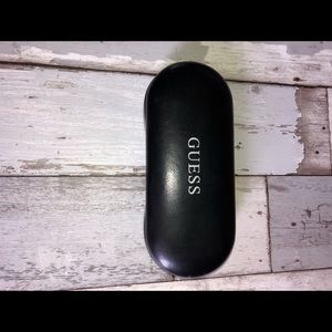 Guess eyeglass case black